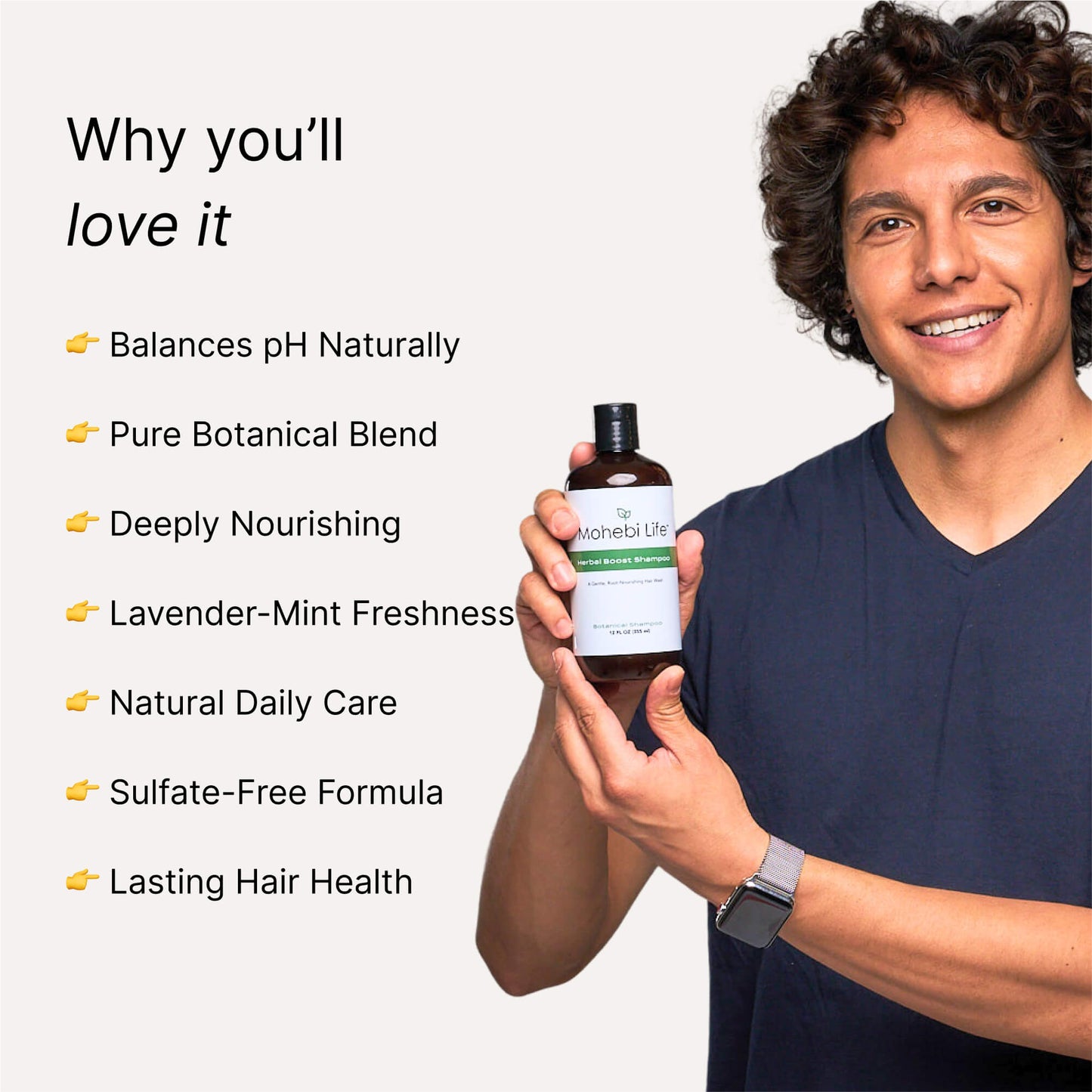 Mohebi Life Herbal Boost Shampoo For Men